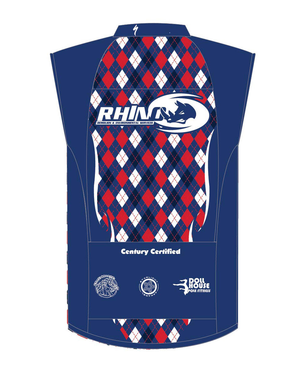 Rhino Wind Vest - Navy/Red/White