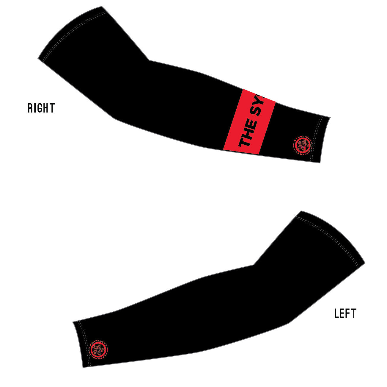 CIS Arm Warmers, Black/Red