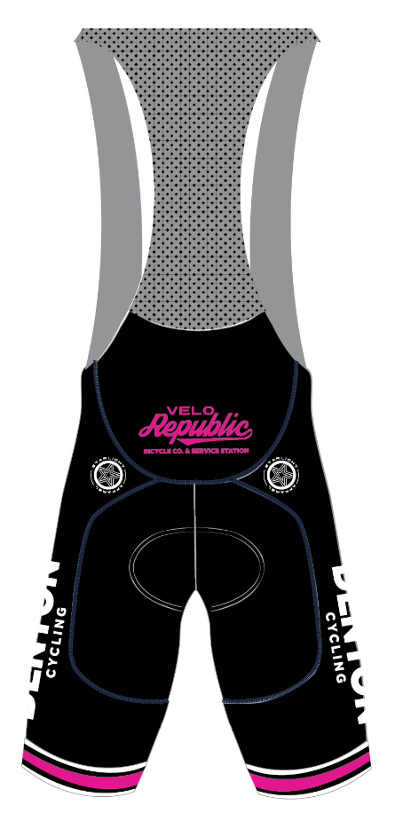 Denton County Cycling Ultimate Bibs - Black/Pink