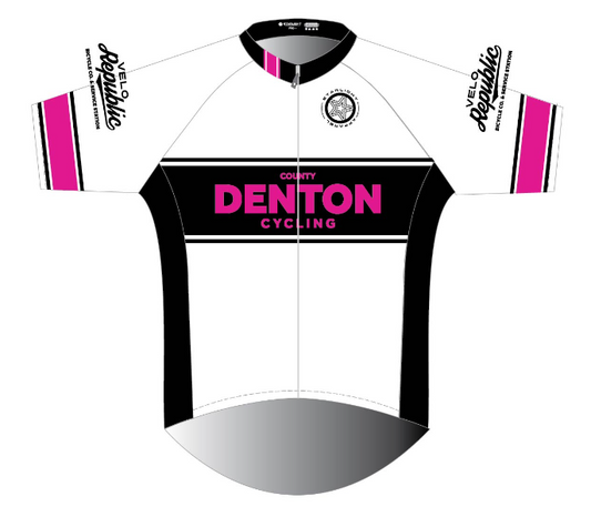 Denton County Cycling Pro+ Club Jersey - Black/Pink