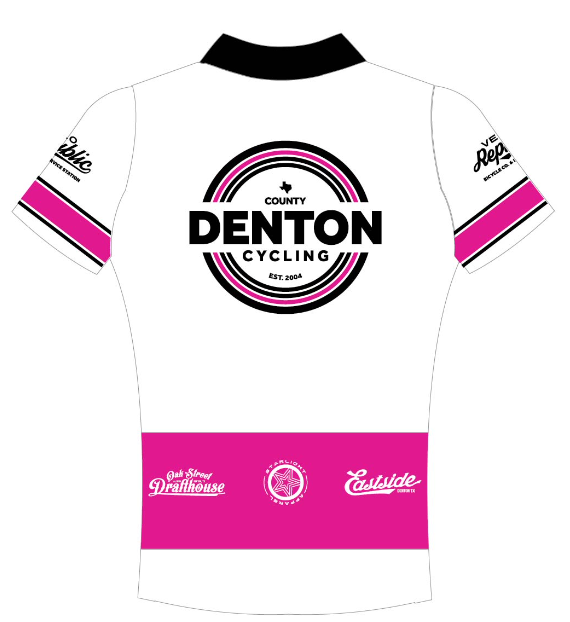 Denton County Cycling Trail Tee - Black/Pink