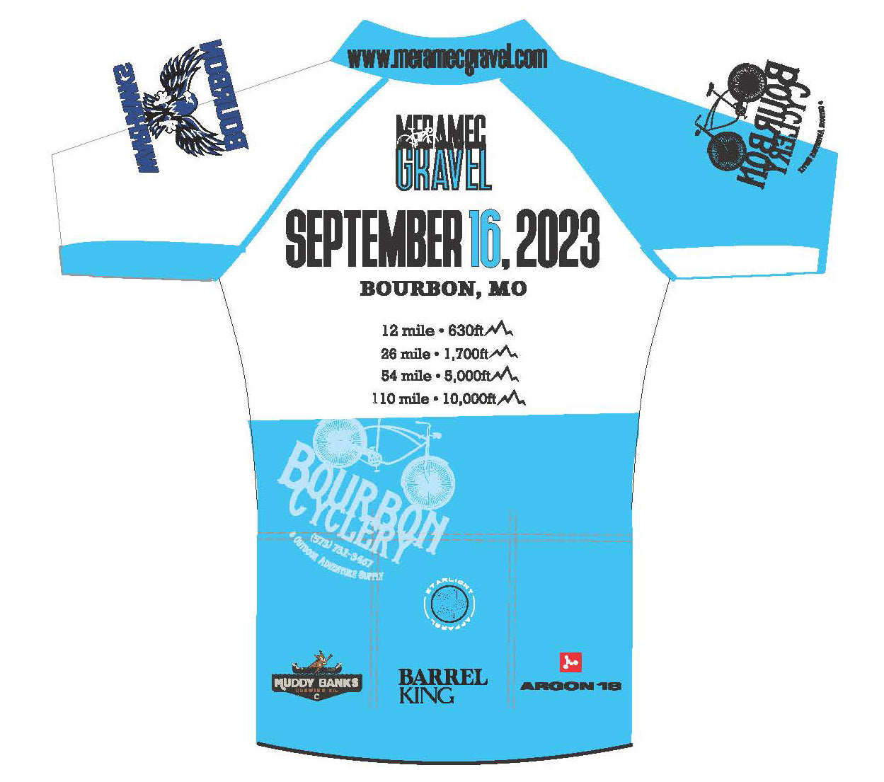 Meramec Gravel Pro+ Club Jersey - 2023