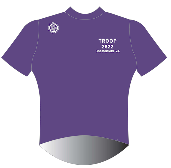 Troop 2822, Short Sleeve, Round Collar,Tech Tee