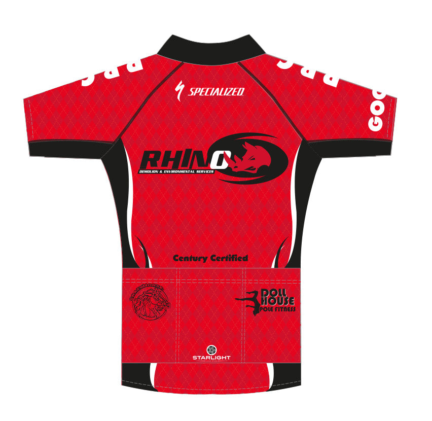 Rino Pro+ Club Jersey, Red/Black