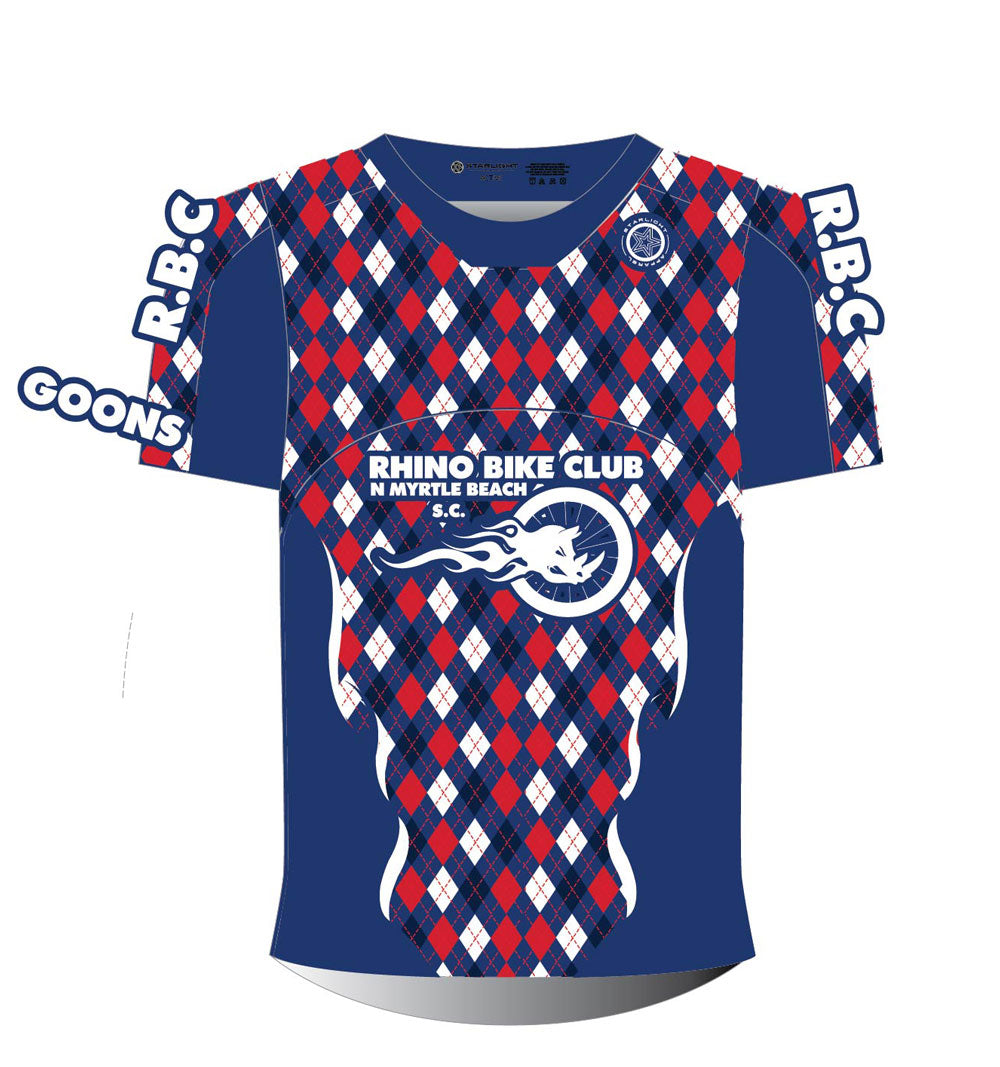 Rhino Downhill Jersey - Navy/Red/White