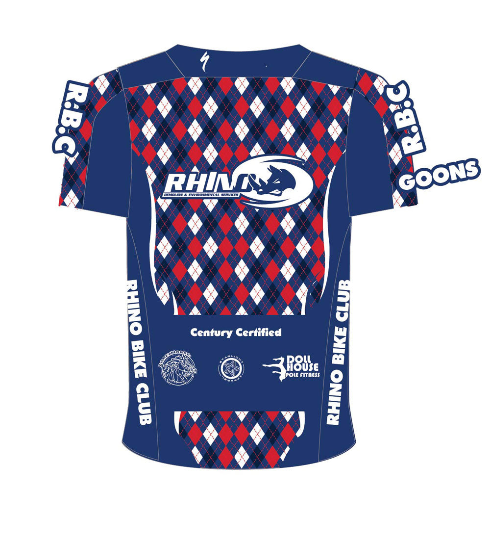 Rhino Downhill Jersey - Navy/Red/White