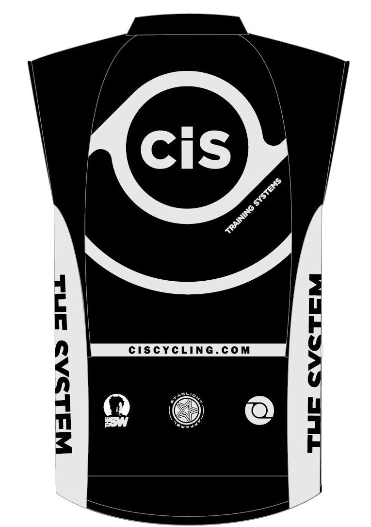CIS Wind Vest, Black/White