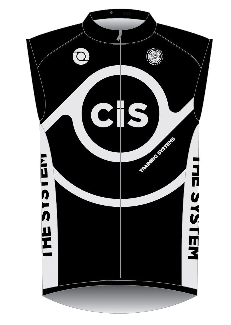 CIS Wind Vest, Black/White