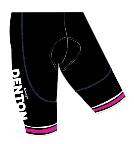 Denton County Cycling Ultimate Shorts - Black/Pink