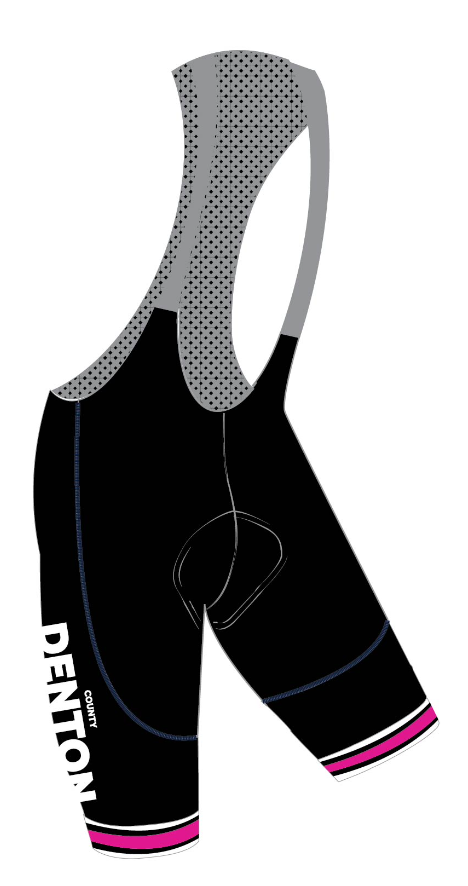 Denton County Cycling Ultimate Bibs - Black/Pink