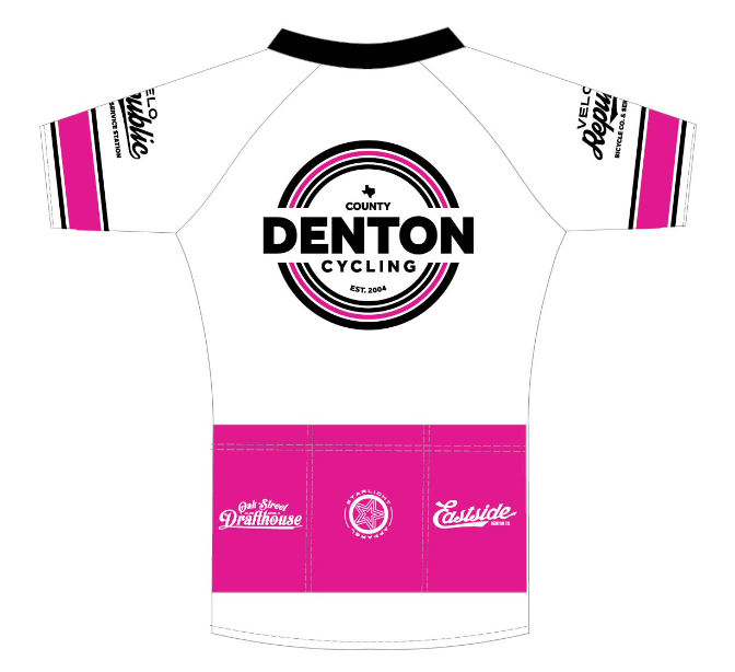 Denton County Cycling Pro+ Club Jersey - Black/Pink