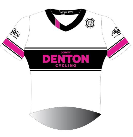 Denton County Cycling Trail Tee - Black/Pink